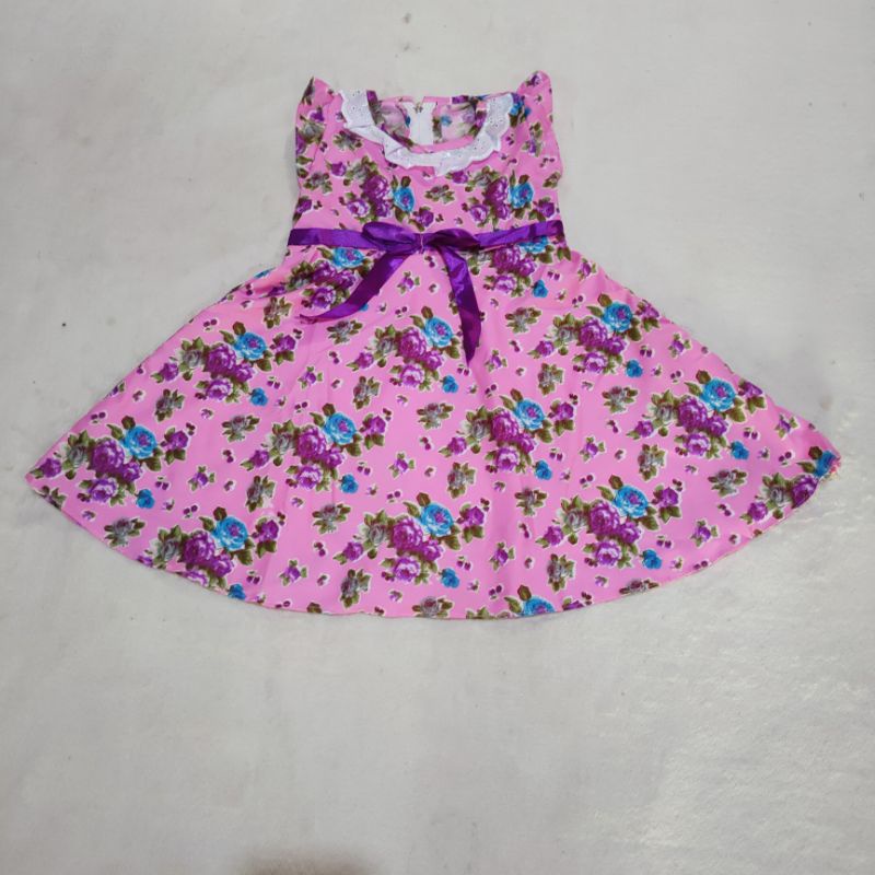 Dress anak 2 3 tahun anak cewek motif bunga ( dress rosalinda )