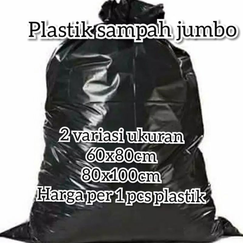 Plastik sampah ukuran 60x80 60x100 80x100 kantong sampah plastik sampah jumbo kresek sampah plastik 