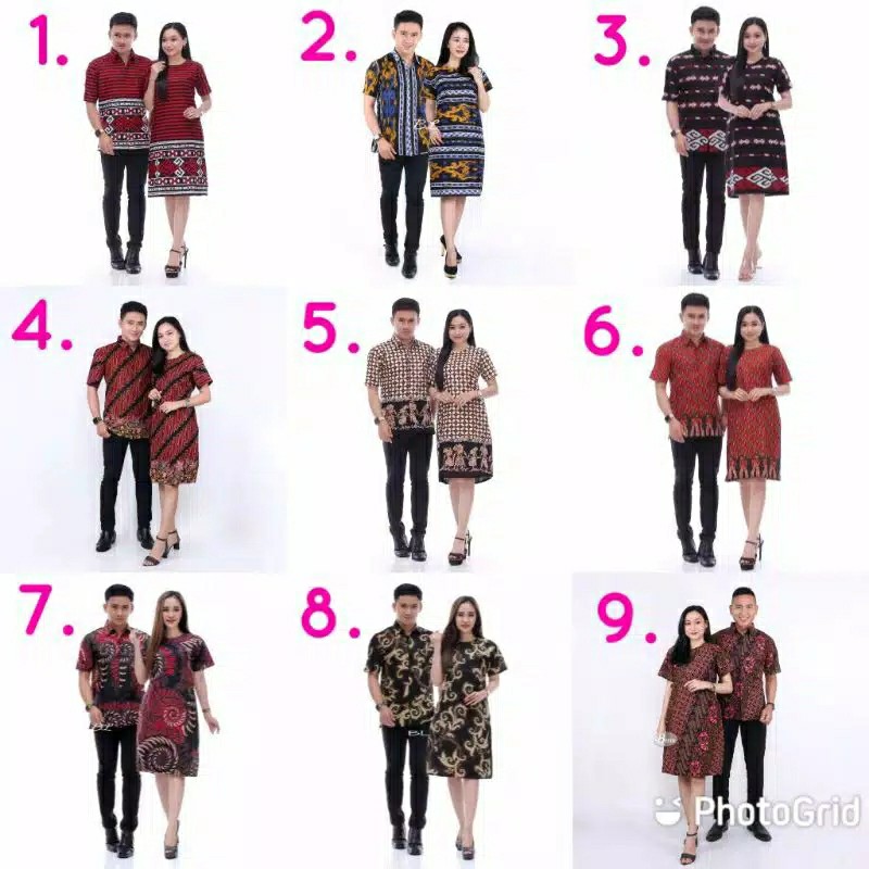 Rama Shinta Couple - Melani Set Couple Lilit Rovella Batik Couple Modern