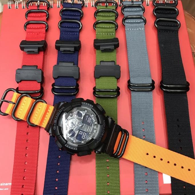 TALI JAM TANGAN NATO ZULU G SHOCK PLUS ADAPTER Termurah