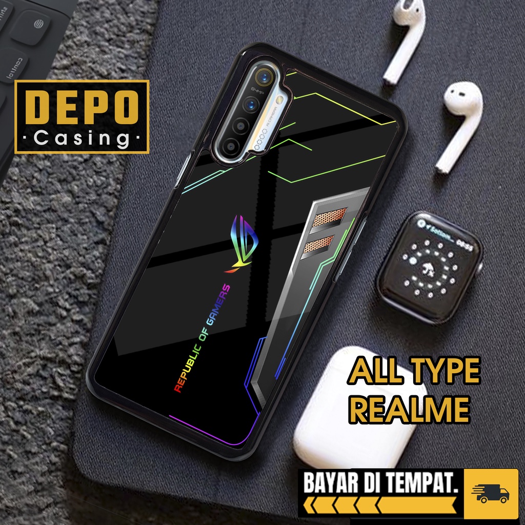 Case Realme XT Case Hp Realme XT Premium Glossy Depo Casing [ROG1] Casing Hp Realme XT Aesthetic Kes