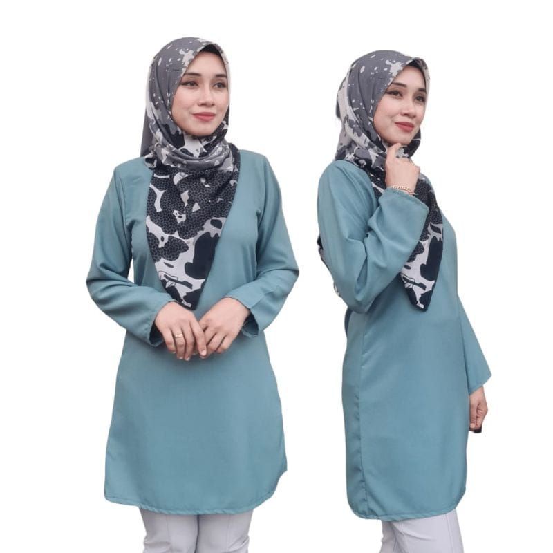 JAVA ART - BLUS TUNIK ATASAN WANITA MODERN LENGAN PANJANG BAJU KERJA BIG SIZE JUMBO BAJU DINAS BAJU NGAJAR ATASAN KERJA SIZE PLUS BAJU MUSLIMAH VIRAL BAJU KURUNG WANITA MELAYU TERBARU SETELAN BATIK WANITA MODERN 2022 BAJU KURUNG MALAYSIA 2022 SERAGAM