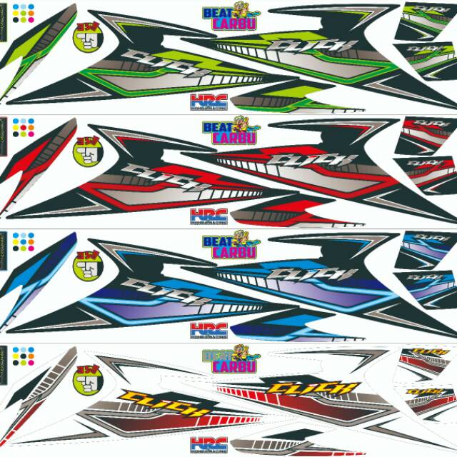 Striping Stiker  Variasi Motor  Honda Beat karbu Shopee 