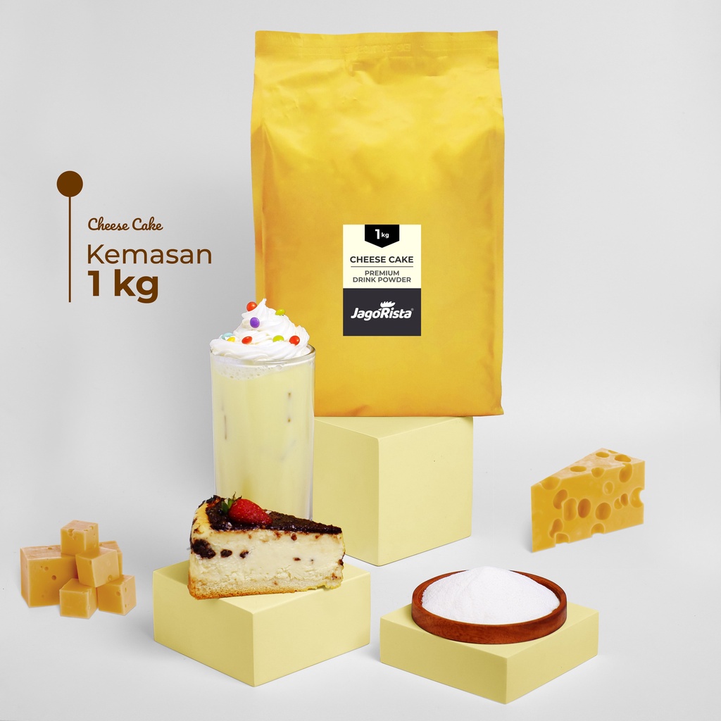 

Jagorista Cheese Cake 1 Kg Bubuk Minuman / Premium Bubble Drink Powder jr