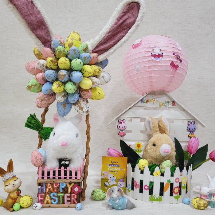 

Paket dekorasi box hampers easter bunny eggs kelinci telur paskah 180