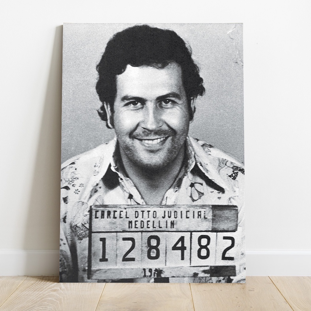 Jual Poster Pablo Escobar Mugshot Dekorasi Wallpaper Pajangan Hiasan ...