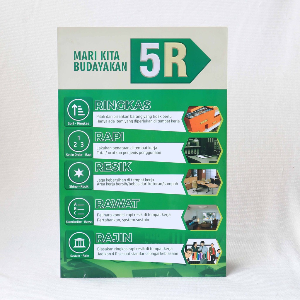 Poster 5R, Poster Budayakan 5 R, Poster Budaya 5R | Shopee Indonesia