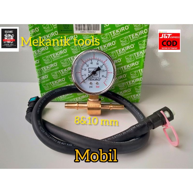 Pressure Tester fuelpump Mobil motor ukuran 8&amp;10 mm