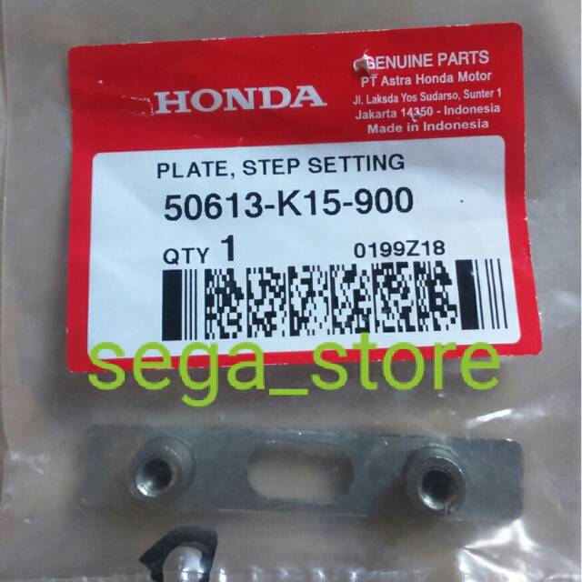 Besi plat footstep barstep depan honda cb 150 R old atau new ori original AHM 50613-K15-900