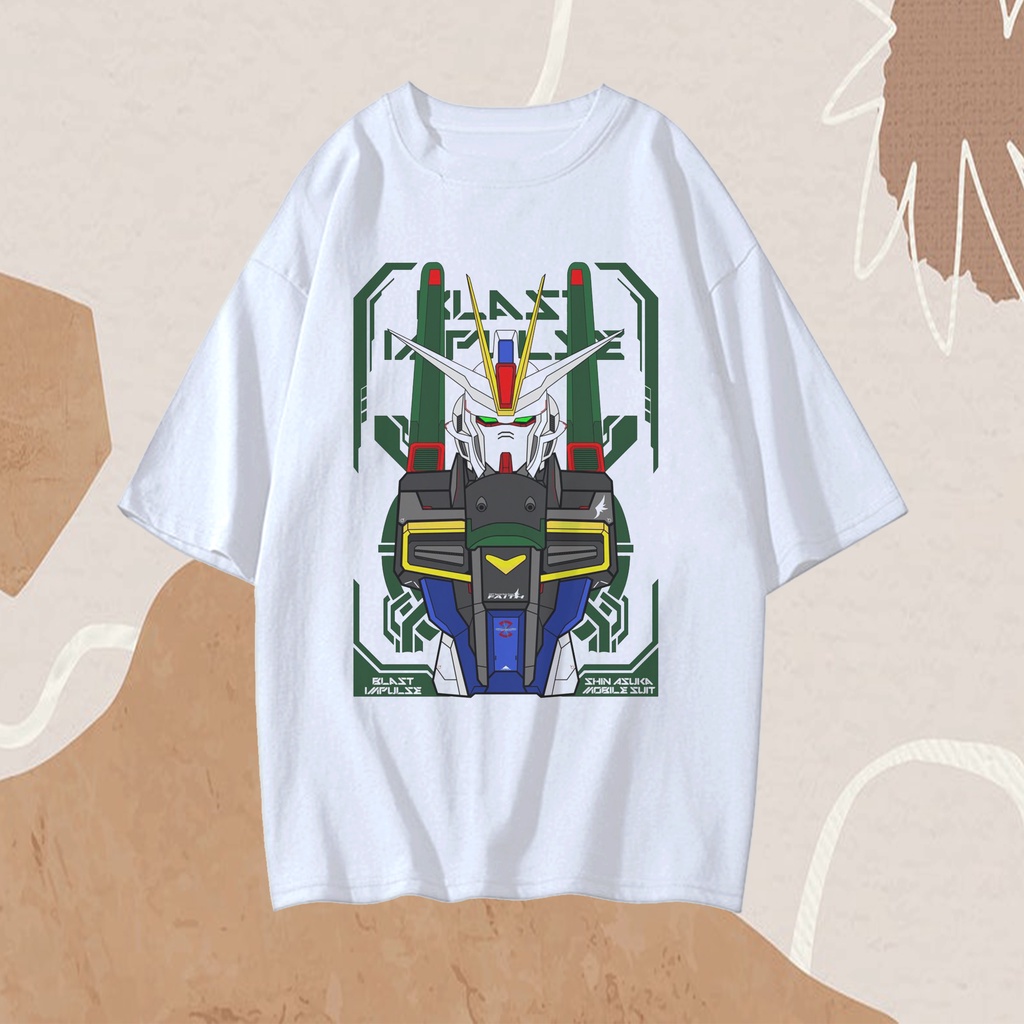 kaos Gundam impulse vintage oversized t-shirt rx-Gundam