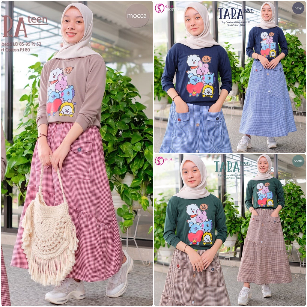 Baju Anak Perempuan Setelan Anak Remaja Perempuan Terbaru Setelan Rok Set