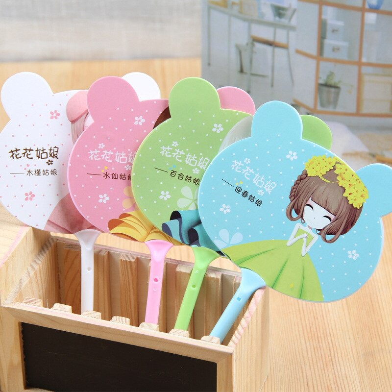 Topprice Pena Motif  Kipas BTS karakter Lucu Animal &amp; Buah Pena Kipas Karakter U09