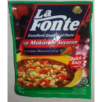 

LA FONTE SUP MACARONI SAYURAN 40GR