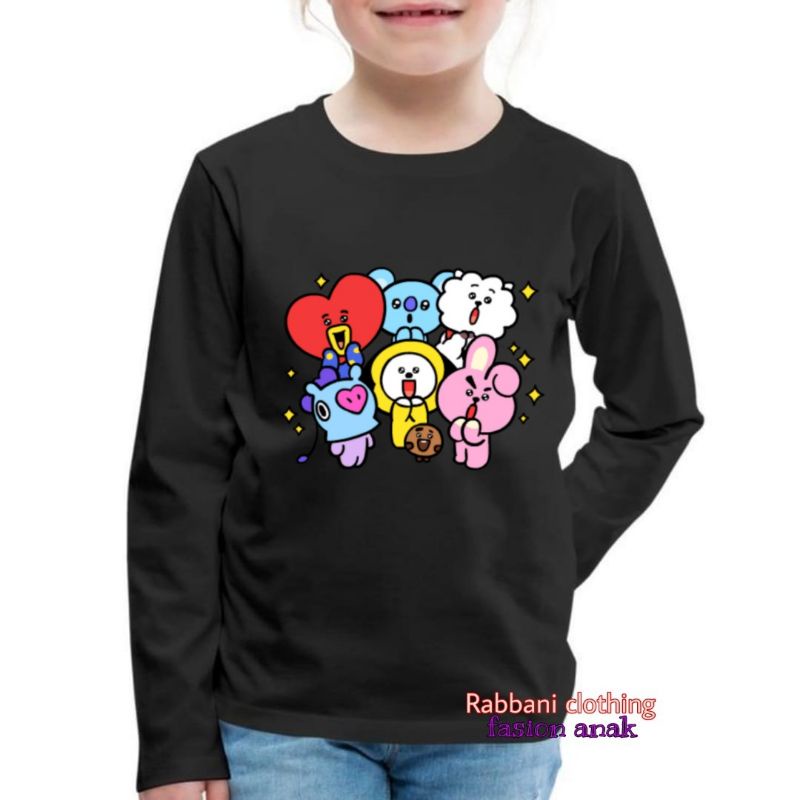 BAJU BT21 KAOS ANAK lengan panjang