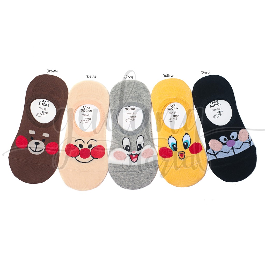 Kaos Kaki Wanita Pendek Anpanman Bugs Bunny Tweety Bear Socks GH 103304