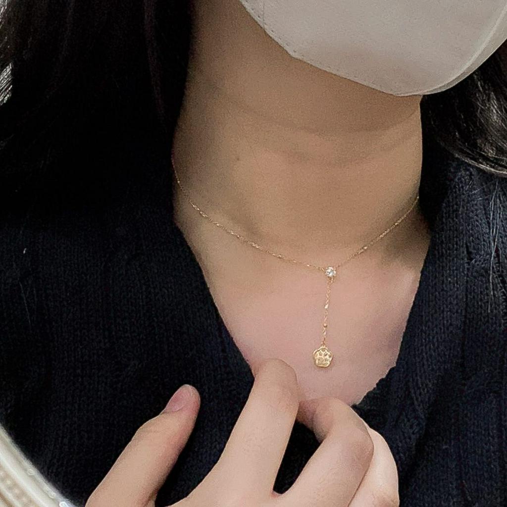 Kalung set liontin anak dan dewasa emas asli kadar 700 70 16K rantai polo holo hollow clover permata pita ribbon love bunga boba merica ukir kilat ringan 2 dua gram gr g gold