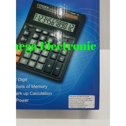 

◙ ORIGINAL Citizen Calculator SDC-444S - Kalkulator Meja Office Kantor ❈