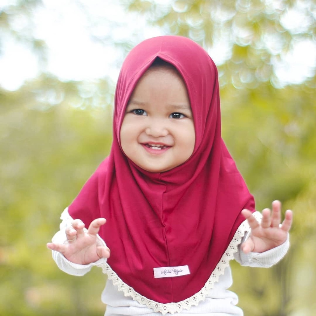 Hijab Pashmina Anak Bayi Perempuan / Pashtan Anak Alika 1-5 Tahun / Kerudung Bayi / Bergo Anak
