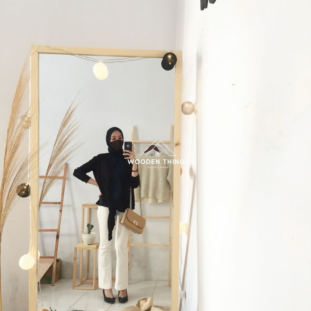 Standing Mirror Full Body ukuran Jumbo khusus untuk Pengiriman Dalam Kota Makassar