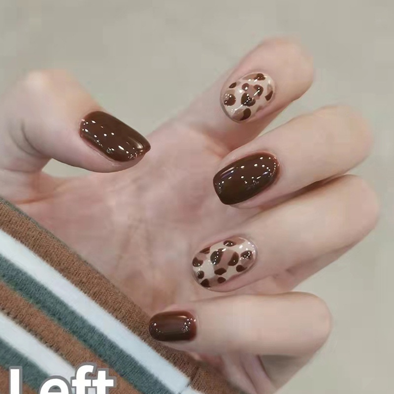 24pcs Kuku Palsu Panjang Dengan 24 stickers-D126 D126