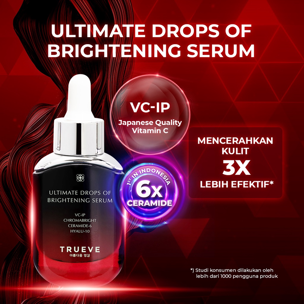 [ FREE GIFT ] TRUEVE Ultimate Drops of Brightening Serum wajah Moisturizing