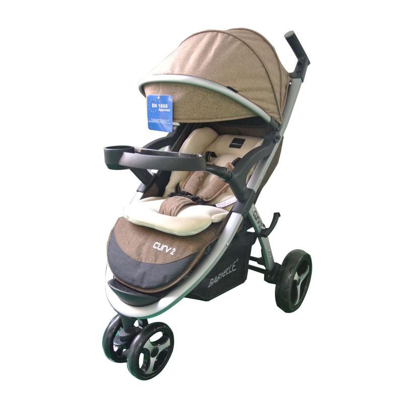 HARGA PROMO Kereta Dorong Bayi Stroller BabyElle S700 Curv 2 New Beige