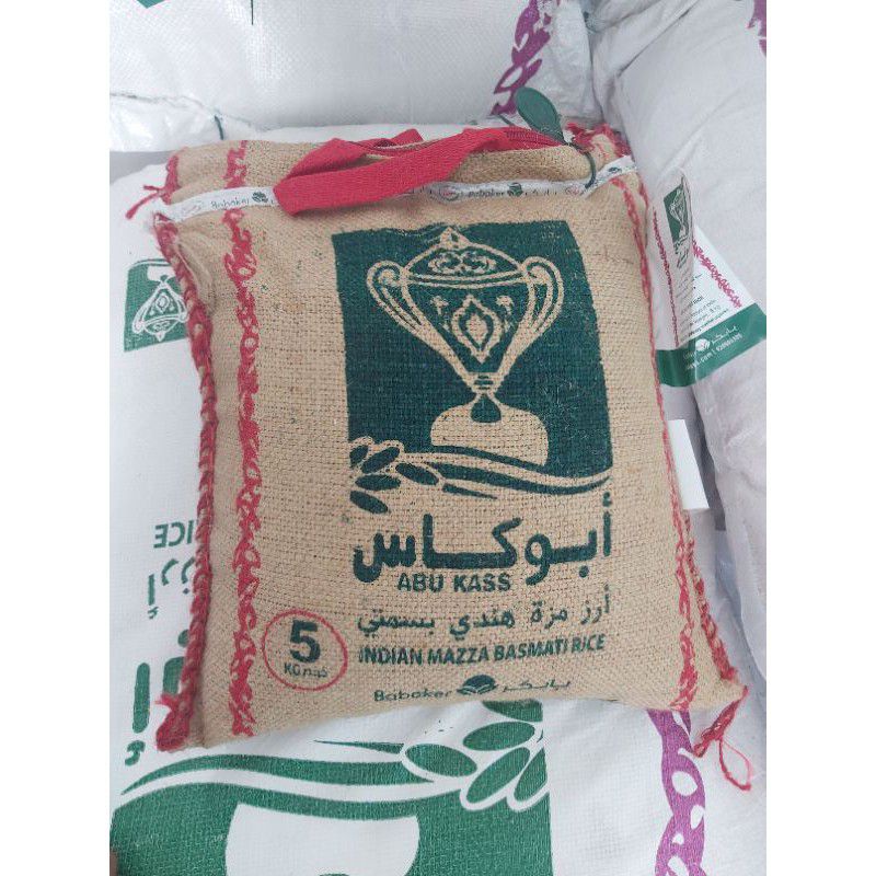 

Beras Basmati Abu Kass 5kg Asli Pakai Karung