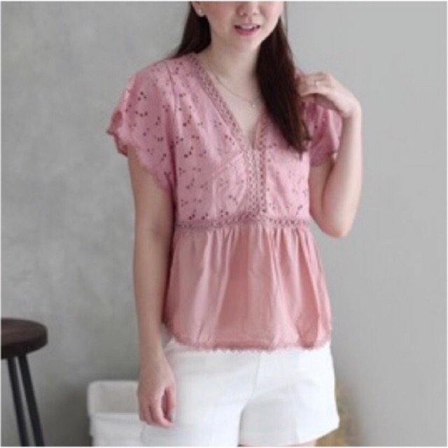 Rianti Top dari Lolliestory, NEW Warna Pink sesuai foto