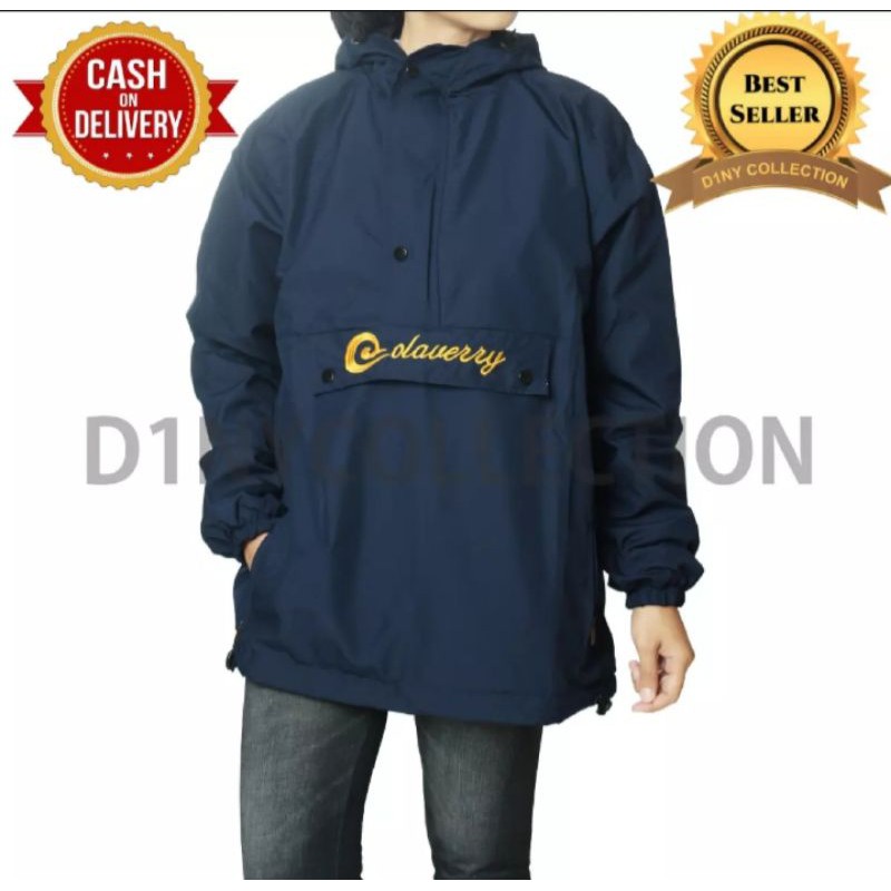 Jaket cougle polos unisex taslan import.