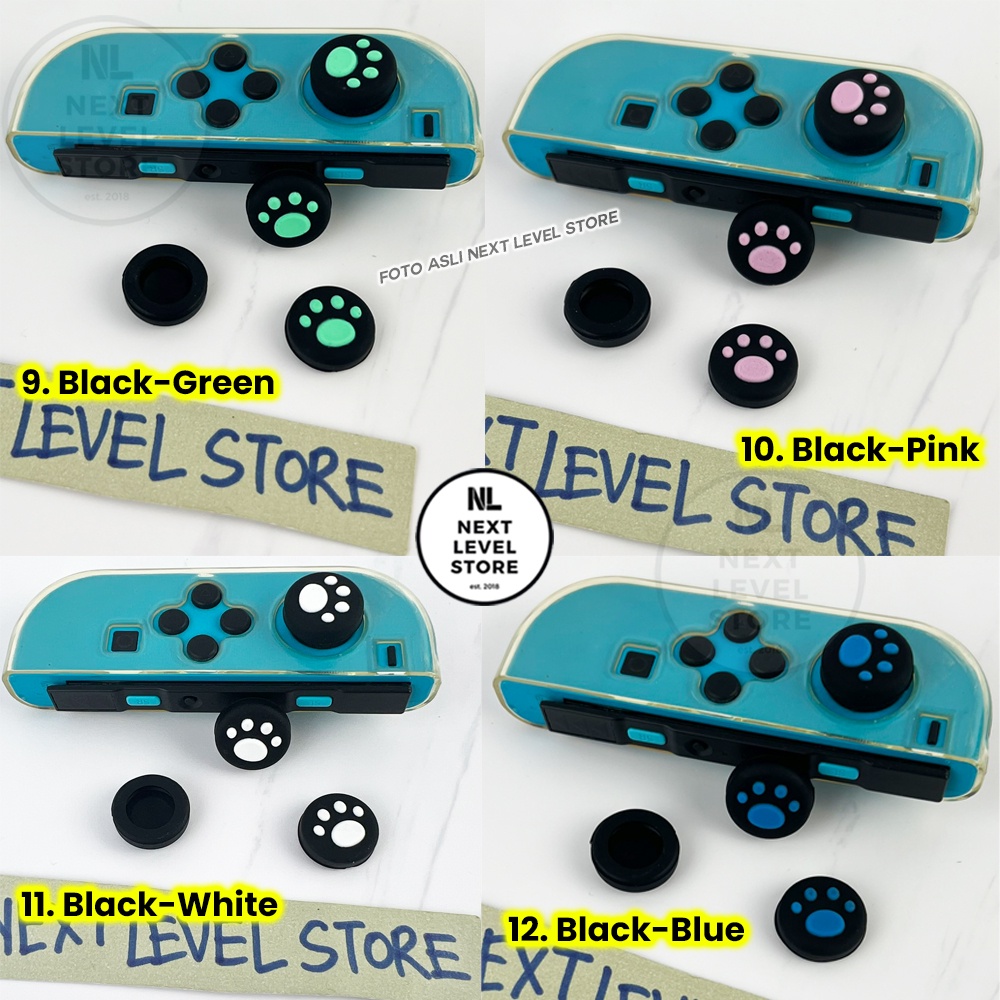 CAT PAW Thumb Grip Cover Analog Silikon Silicone Analog Caps Cap Nintendo Switch 1 pcs - Pilih di VARIASI - Premium Quality