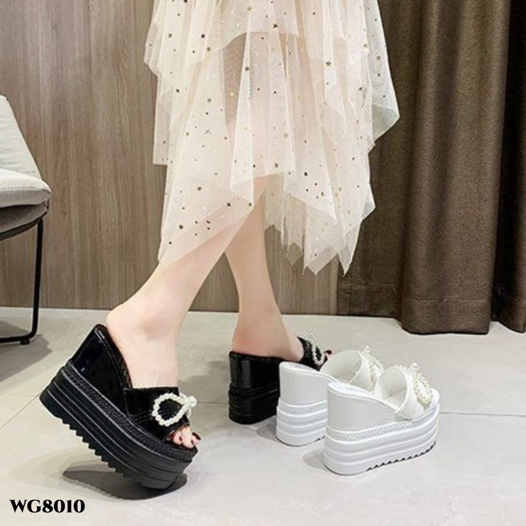 PRF Sandal Wedges Highsole Pearl Korea Shoes WG8010