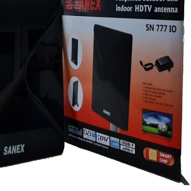 ✹ ANTENA TV SANEX SN 777 DALAM INDOOR DIGITAL ANALOG HDTV DVB-T/H ADTB-T ☏