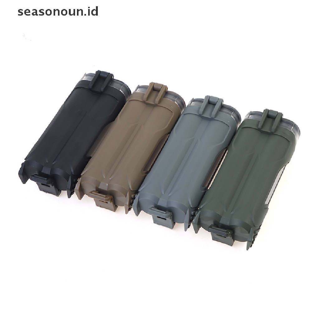 【seasonoun】 Tactical Box Retention Compatible For 18650 CR123 AA/AAA Battery Storage .