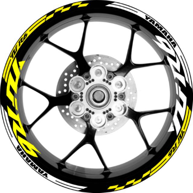 Stiker velg motor yamaha YZF R6