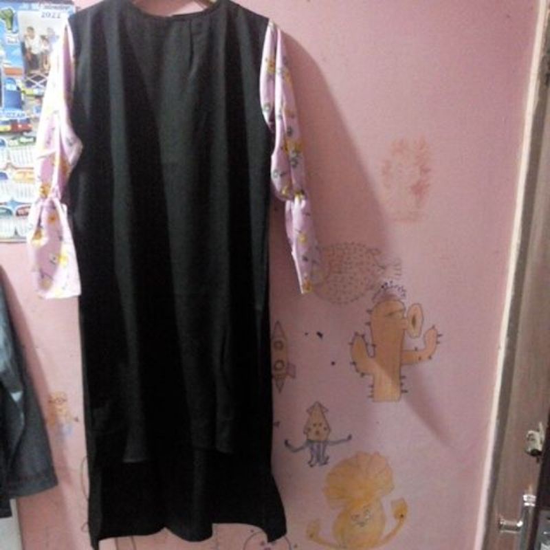 Tunik wanita/baju tunik muslimah/tunik motif bunga
