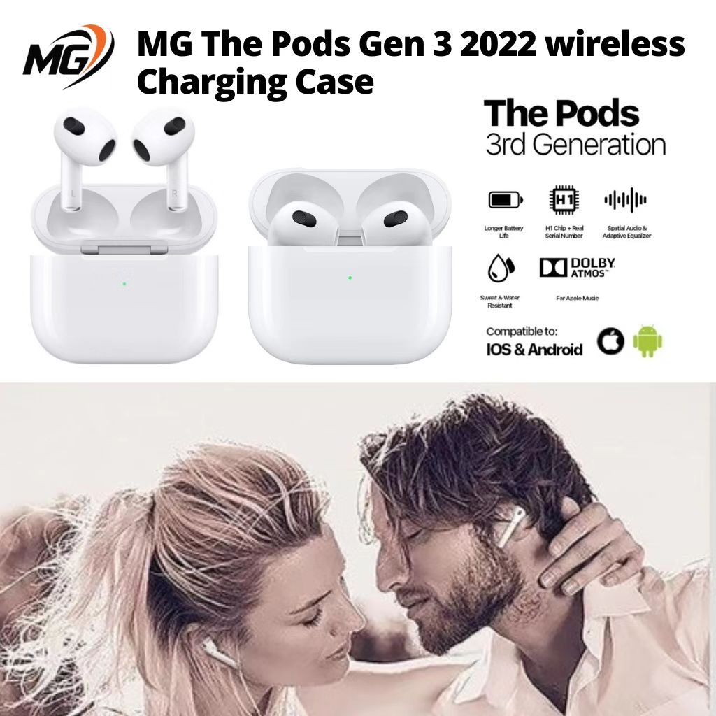 MG The Pods Gen 3 2022 Wireless Charging [Final Upgrade + IMEI / Serial Number Valid + Spatial Audio
