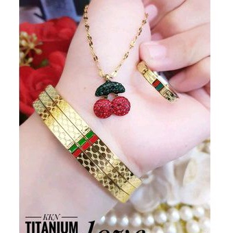 Titanium Set Perhiasan Wanita 118225