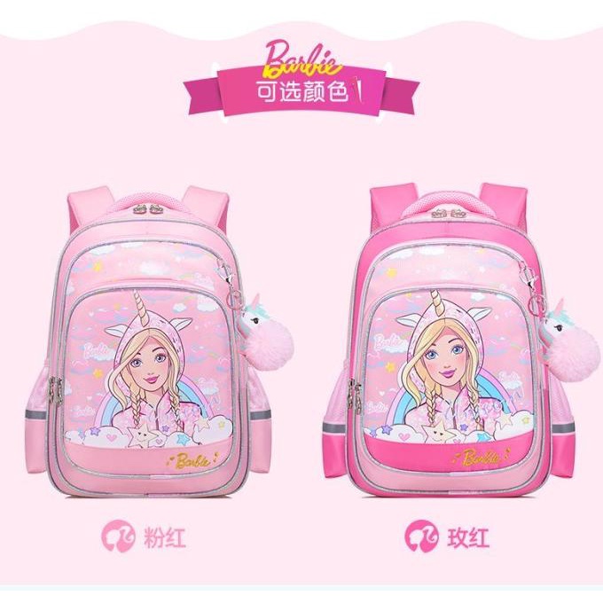 TAS RANSEL BARBIE TS28 IMPORT SEKOLAH ANAK SD / SMP PEREMPUAN / CEWEK SDD55453C