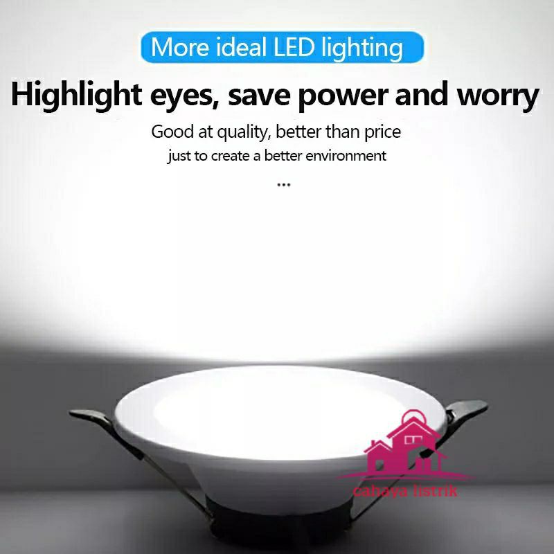 LAMPU DOWNLIGHT LED PLAFON 5 WATT ASLI FULL TERANG 5W NYALA ADA PUTIH / WARM WHITE