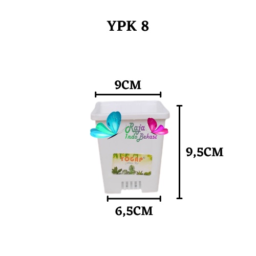 Pot Yogap Kotak 8 Putih Pot Segi Empat Hias Pot Yogap 10 13 15 17 18 19 25 30 Pot Yogap Lusinan Pot Kotak Panjang Kecil 8 Cm Tinggi