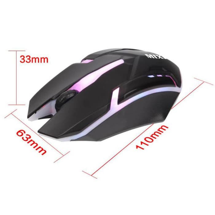 MOUSE GAMING M618 LED RGB 1000 DPI