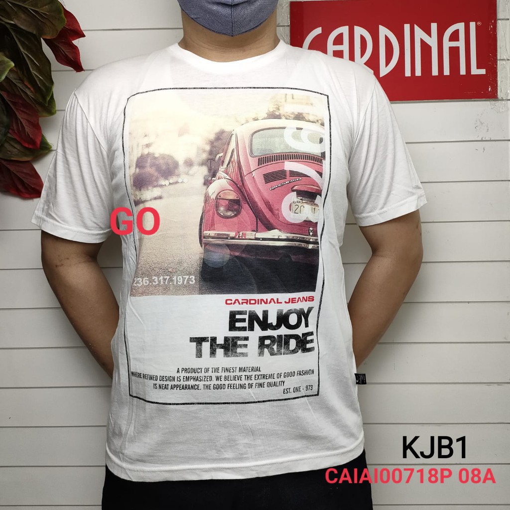 gos KJB CARDINAL JEANS KAOS T-Shirt Pakaian Pria Atasan Kaos Oblong Casual Santai Original