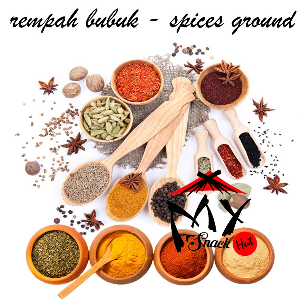 REMPAH BUBUK MURNI - PURE SPICES GROUND ASLI BUMBU DAPUR MASAK ALAMI HALUS KERING POWDER INSTANT