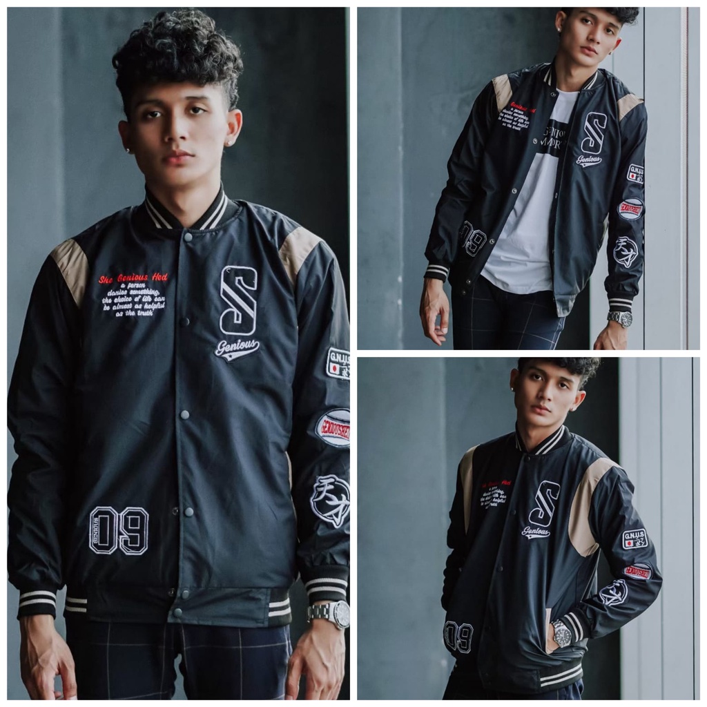 Jaket Baseball Pria - Jaket Bomber  / Jaket Parasut