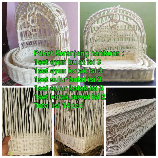 Paket Keranjang hantaran seserahan mahar weding nikah unik Paket Keranjang hantaran seserahan mahar weding nikah unik