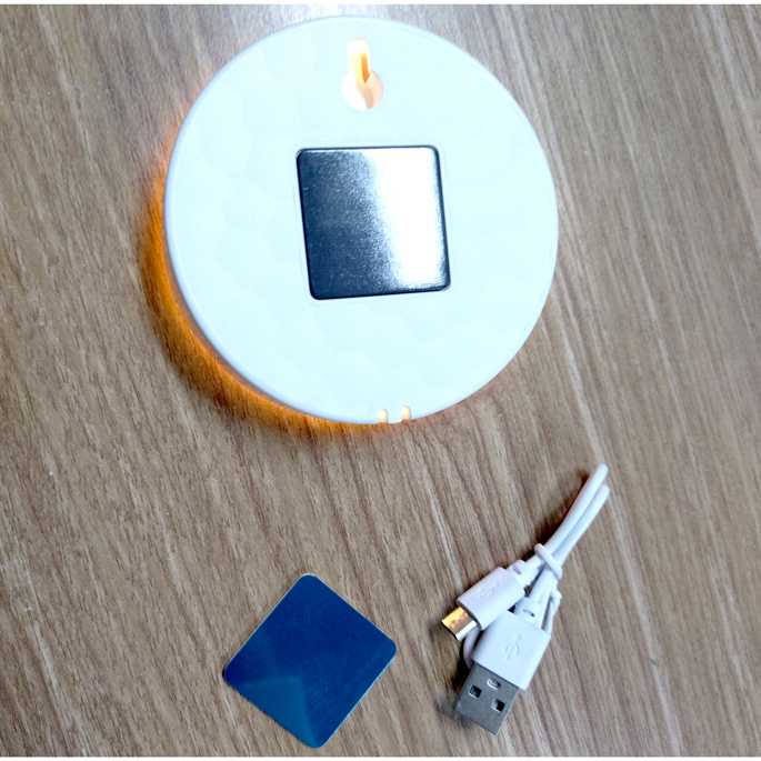 Lampu Tidur LED Night Light Sensor Warm White Lampu Malam Sensor Gerak Baterai Isi Ulang Desain Unik Minimalis Berkualitas