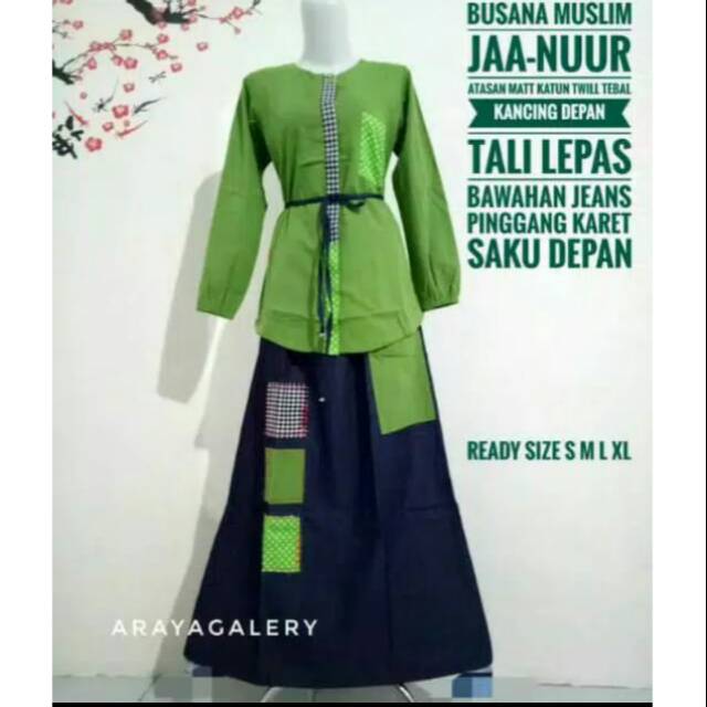 (Rijek)  SETELAN BUSANA JAANUUR JUMBO // Setelan Dannis // setelan iqby shabrina