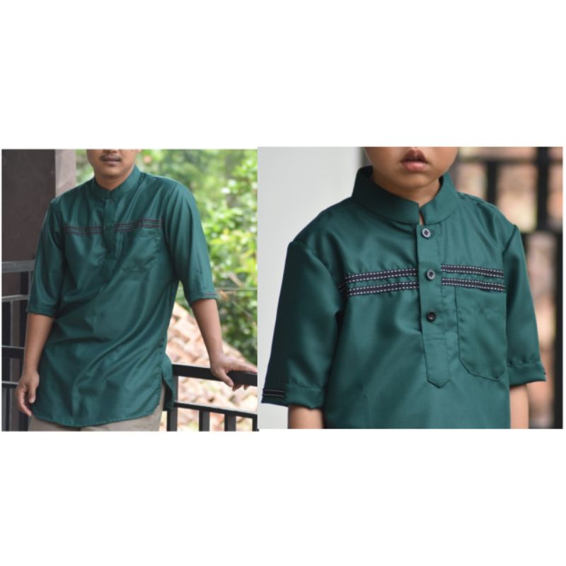 Baju Koko Kurta Couple Ayah Dan Anak Laki Laki