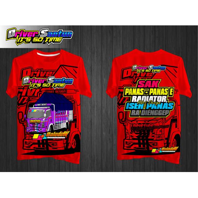 Kaos Truk kaos trek kaos truck kaos driver santun