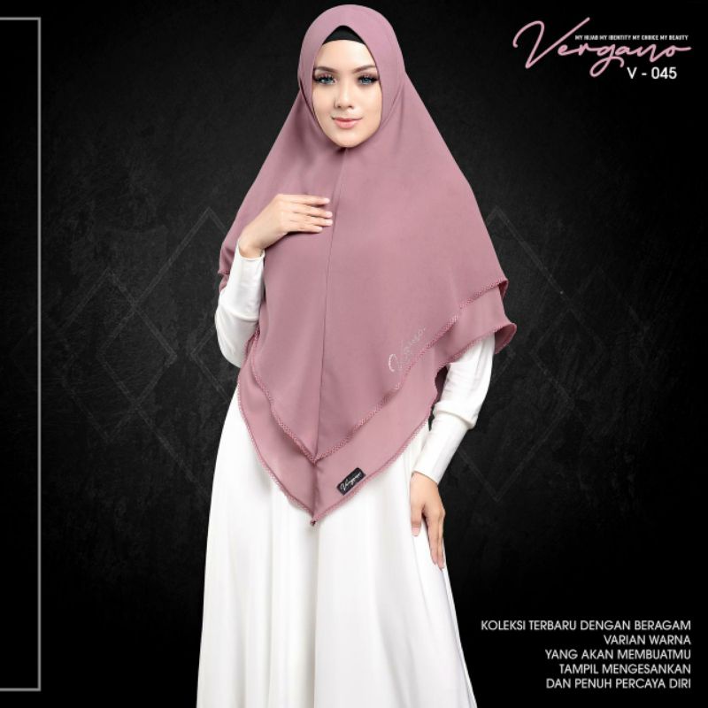 Khimar ceruty babydoll 2Layer